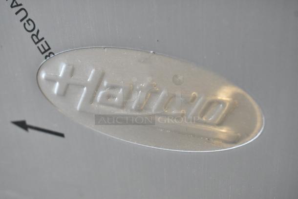 Hatco GRFHS-PT26 logo on stainless steel surface, part of a 29" Glo-Ray Fry Holding Station, 120V, 1 Phase.
