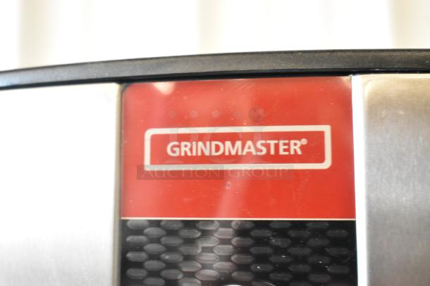 BRAND NEW SCRATCH AND DENT Grindmaster 1000660GM 5.3 Gallon Hot Water Dispenser, 240V, model branding visible.