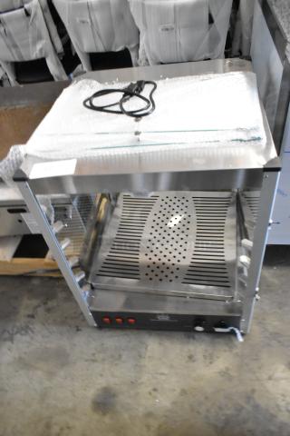 Carnival King 382HPW18D2S 2024 stainless steel 18" warmer/merchandiser, new scratch and dent. 120V, 1 phase.