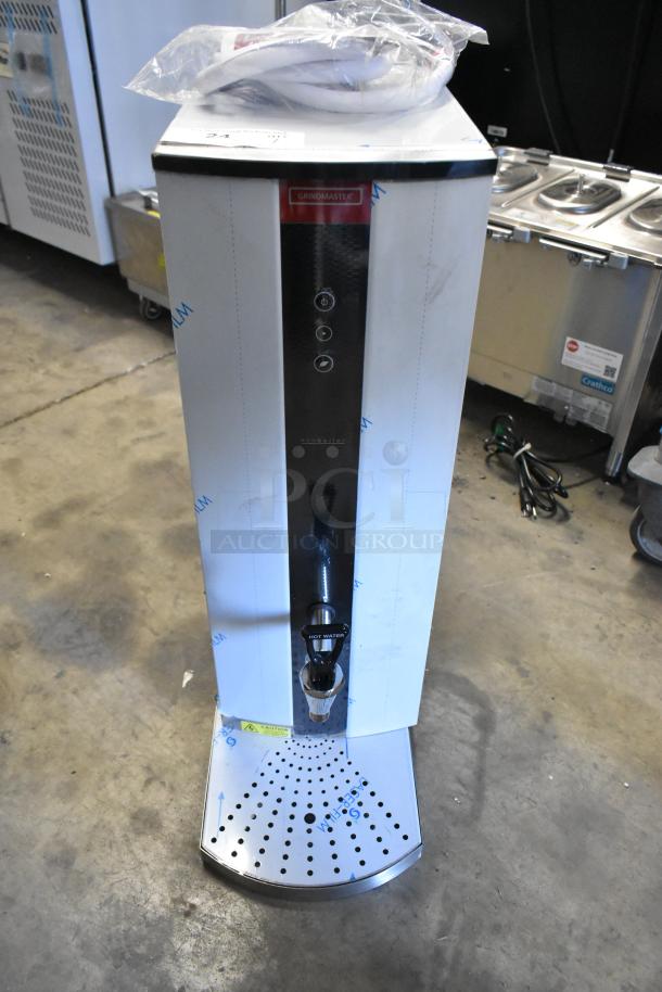 BRAND NEW Grindmaster Ecoboiler T20 hot water dispenser, model 1000662GM, tap-operated, 220V, 1 Phase, slight cosmetic scratches.