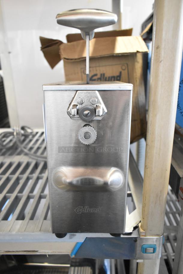 BRAND NEW Edlund 266 stainless steel electric can opener, single-speed, 115 volts, slight scratches, tabletop model.