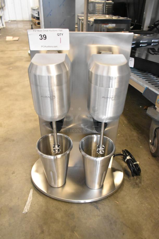 BRAND NEW AvaMix DM-B-21C double spindle drink mixer, freestanding. Scratch and dent condition. 110-120V, 1 phase.