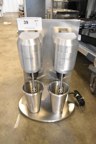 BRAND NEW AvaMix DM-B-21C double spindle drink mixer, freestanding. Scratch and dent condition. 110-120V, 1 phase.
