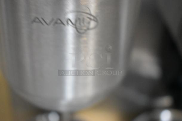 BRAND NEW 2024 AvaMix DM-B-21C Double Spindle Drink Mixer, featuring stainless steel with visible branding.