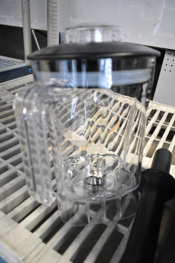 Brand new Blendtec Chef Blender model CB1, 96 oz. jar, 120V, toggle control, minor scratches, includes lid and tamper.