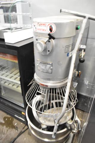 2021 Precision HD-60 Metal Commercial Floor Style 60 Quart Dough Mixer w/ Mixing Bowl, Bowl Dolly, Bowl Guard, Pelican Head and Dough Hook Attachment. 220 Volts, 3 Phase. - Item #1216432