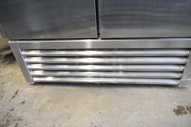 2021 True T-35-HC Stainless Steel 2 Door Commercial Cooler, poly coated racks, 115V, 1 phase, excellent condition.