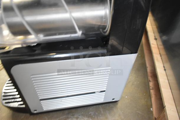 Vollrath VCBA168-37 commercial slushie machine, triple hopper, 1.6-gallon capacity, 115V, 1 phase, countertop design.