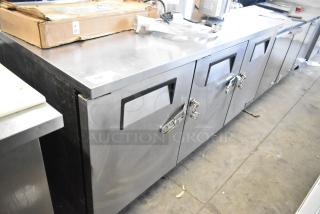2020 True TWT-72-HC Stainless Steel Commercial 3 Door Undercounter Cooler on Commercial Casters. 115 Volts, 1 Phase. - Item #1216629