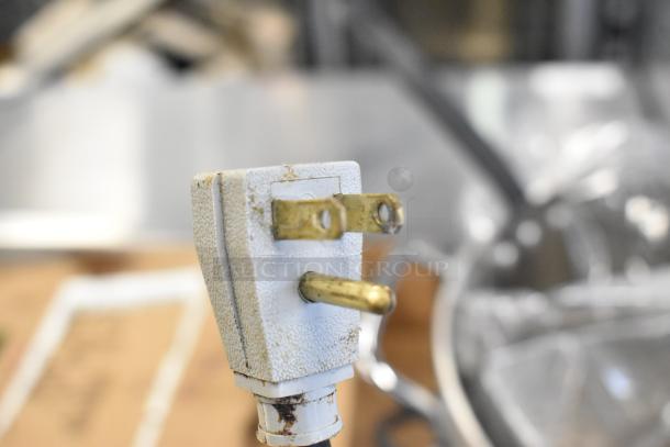 Plug of a 2020 True TWT-72-HC undercounter cooler, visible "Kord King" marking, commercial-use, 115 volts, 1 phase.