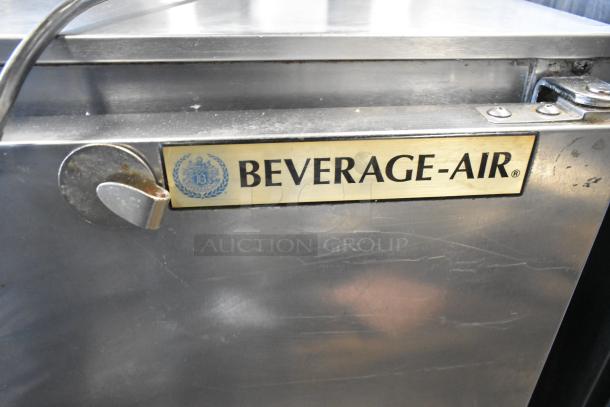 Beverage Air UCR48A-23 stainless steel commercial undercounter cooler with two doors; 115 volts, 1 phase.