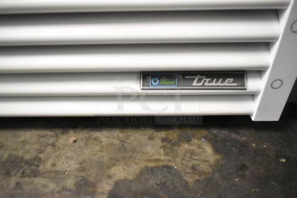 2021 True TSCI-600R-G-PH single door cooler with natural refrigerant label, metal exterior, 115V, 1 phase.