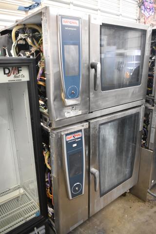 2 2019 Rational SCCWE62/SCCWE102 SelfCookingCenter Stainless Steel Commercial Electric Powered Convection Ovens. 480 Volts, 3 Phase. 2 Times Your Bid! - Item #1216661