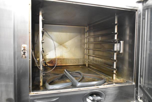 2019 Rational SCCWE62/SCCWE102 convection oven interior, stainless steel, used condition, 480V, 3-phase.