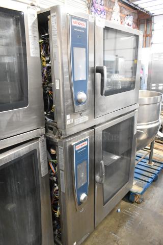 2 2019 Rational SCCWE62/SCCWE102 SelfCookingCenter Stainless Steel Commercial Electric Powered Convection Ovens. 480 Volts, 3 Phase. 2 Times Your Bid! - Item #1216662