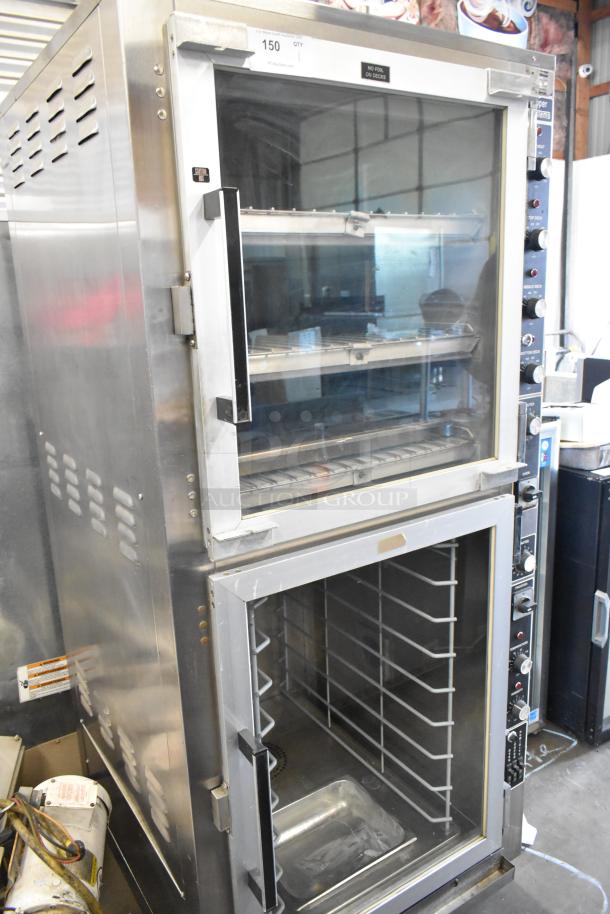 Super Systems OP-3 Metal Commercial Oven Proofer, 120/208V, 3 Phase, stainless steel, dual glass doors, control panel.