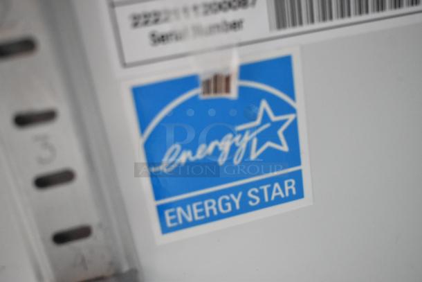 2021 IDW G4-H0234B Metal Mini Cooler with Energy Star label, 110-120V, 1 Phase, model info visible.