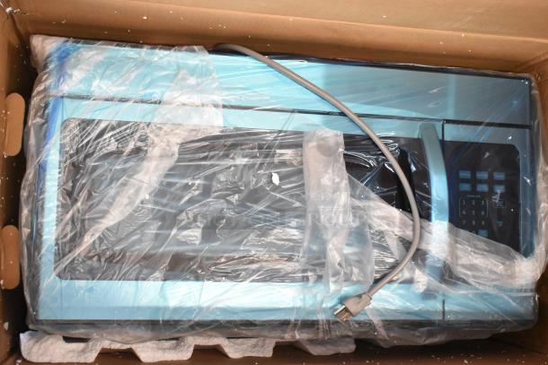 KoolMore KM-MOT-1SS stainless steel microwave, new, scratch and dent, 120V, 1 phase, in original packaging with power cord.