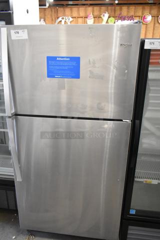 Whirlpool Stainless Steel Single Door Reach In Cooler w/ Freezer. 115 Volts, 1 Phase. - Item #1216683