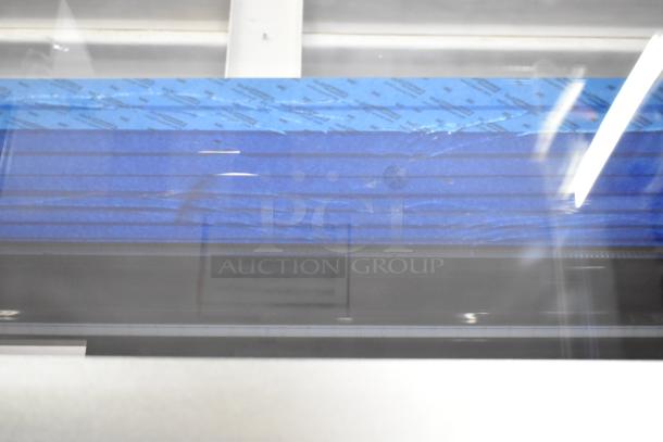 Avantco Metal Commercial Deli Display Case with broken glass, new scratch and dent condition, 115V, 1 phase.