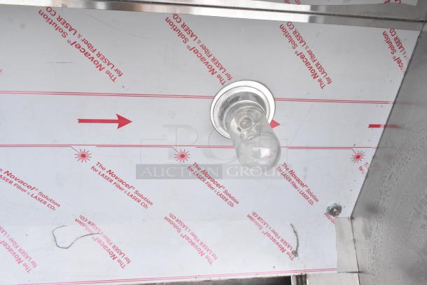 Brand new CaptiveAire 5424 ND-2 stainless steel grease hood, scratch and dent condition, with filters and lights.