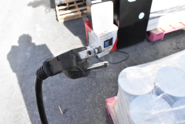 Five mini coolers including Frigidaire EFR331-BLACK-6COM and others. Displayed with power cable, 115V, 1 Phase.