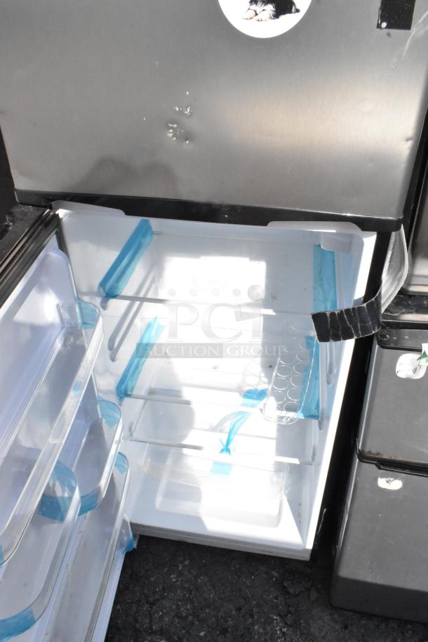 Five mini coolers including Frigidaire EFR331, GE, Frigidaire EFR780, Galanz GLR31TS1E02, Frigidaire FGFR334, 115V, 1 phase.