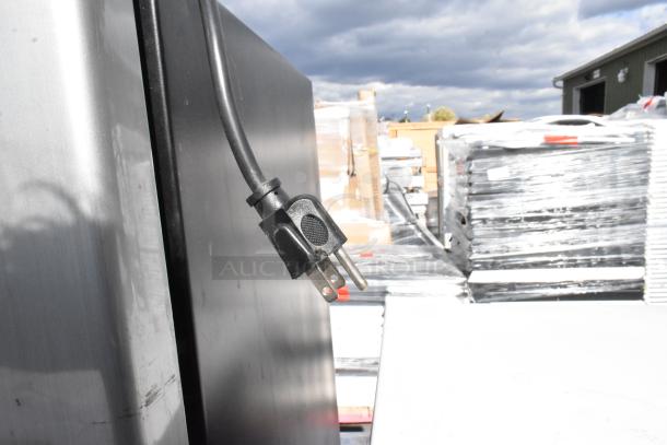 Set of 6 mini coolers including Galanz, Whirlpool, Summit, and GE models. 115 volts, 1 phase. Power cord visible.