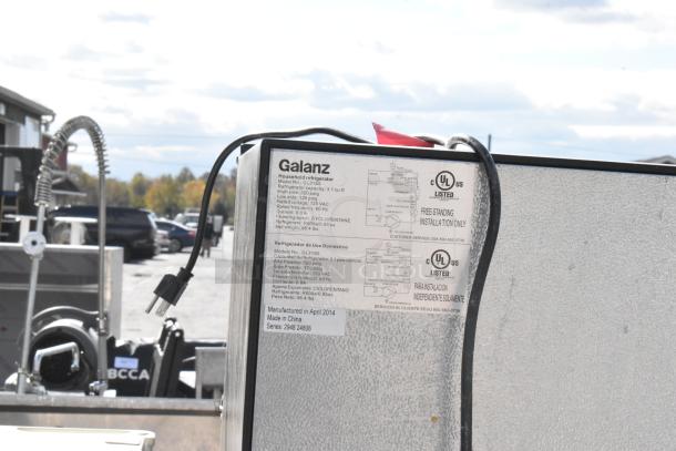 Six mini coolers including Galanz GL31S5, Whirlpool WH35S1E, with 115V, single phase, model details on label.