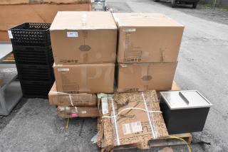 12 BRAND NEW SCRATCH AND DENT! Items Including Vevor FG-SKU10 Drop In Ice Chest, 522SG3060 Steelton 30