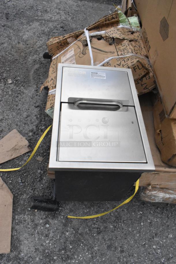 12 brand new scratch and dent items, featuring Vevor FG-SKU10 drop-in ice chest in original packaging.