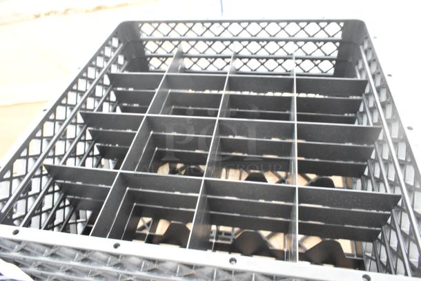 Brand new poly dish caddy, scratch and dent, grid design, excellent for storing dishes, durable material.
