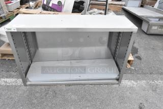 BRAND NEW SCRATCH AND DENT Regency 600DC1548 stainless steel dish cabinet, 15" x 48", with adjustable midshelf, NSF label.