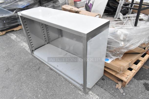 Regency 600DC1548 15"x48" stainless steel dish cabinet, brand new with scratch and dent, features adjustable midshelf.