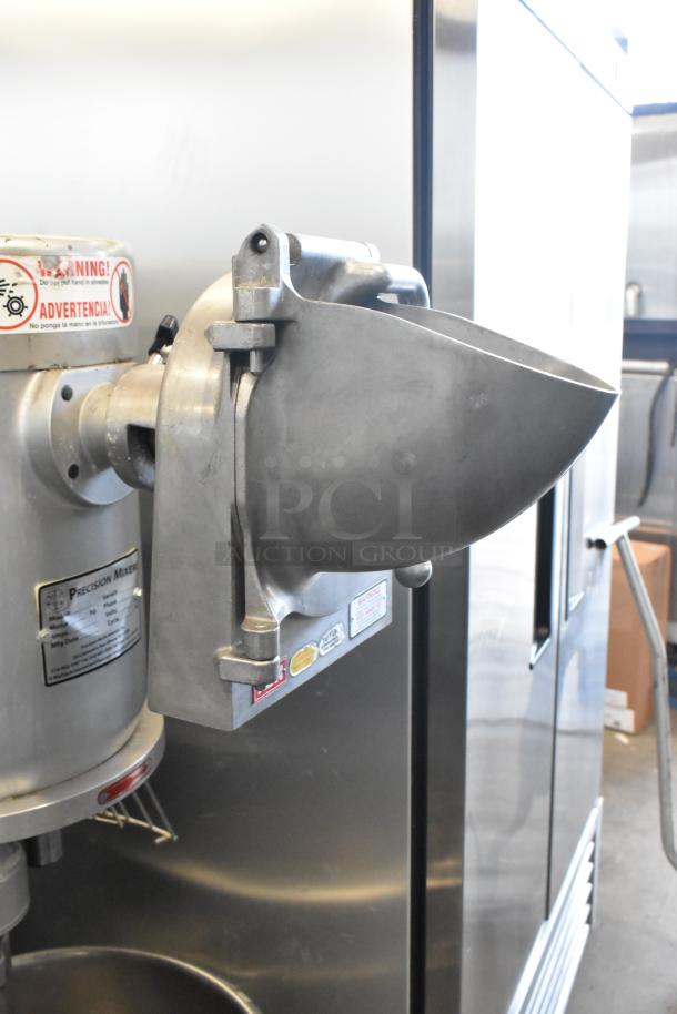 2021 Precision HD-60 60 Quart Metal Dough Mixer with bowl, dolly, guard, pelican head, and hook attachment, 220V, 3 phase.