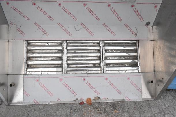 BRAND NEW 5' CaptiveAire 5424 ND-2 stainless steel grease hood with filters and lights, minor scratches, protective film.