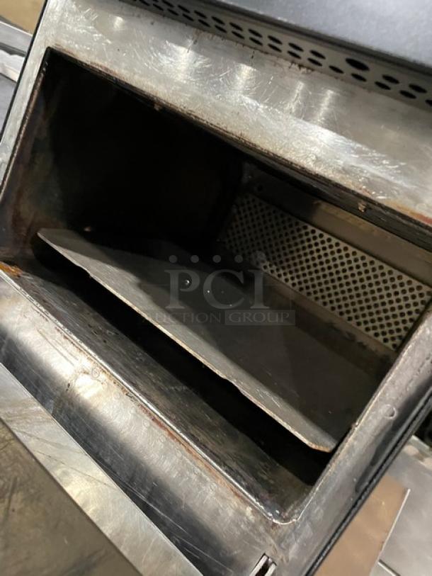MerryChef Eikon E2S commercial rapid cook oven, black, electric, 208/240V, 1 phase, on legs, good condition.