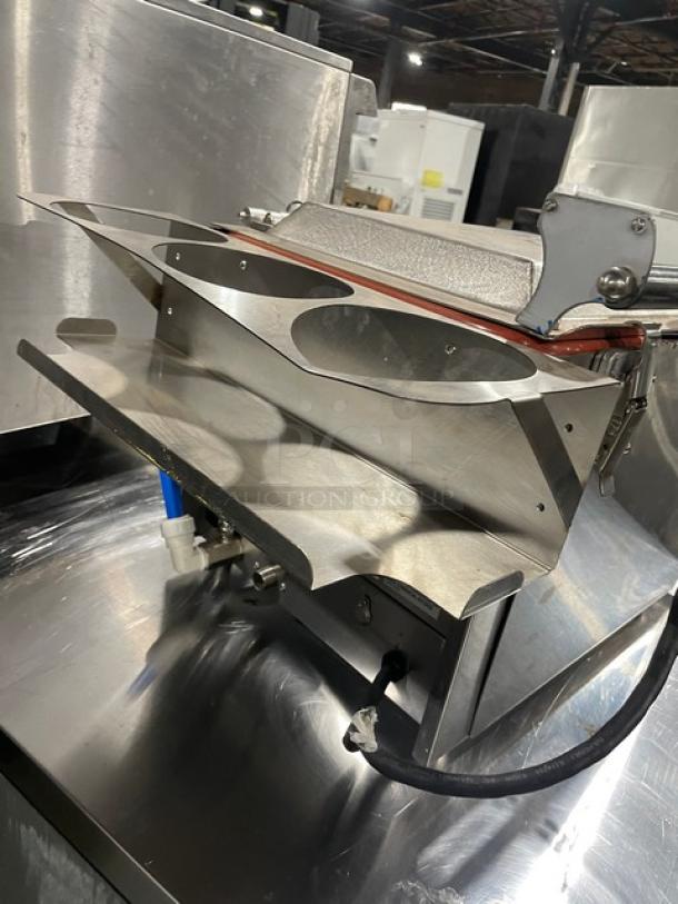 Waring Commercial stainless steel countertop pasta cooker, Model WPC100, electric-powered, on legs, SN: 4221, 208/240V.