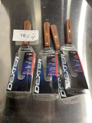 Dexter Russell Commercial Pie Knife S244, stainless steel, 4-1/2"x2-1/4", rosewood handle, brand new in packaging.