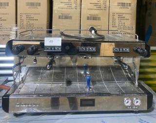 Conti CC103DTC 3-group espresso machine, stainless steel, electric, with steam wand and drip tray, model CC103DTC SN: 119205, 230V.