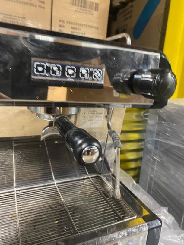 Conti CC103DTC 3-group espresso machine, stainless steel, with steam wand and drip tray, model CC103DTC, 230V, good condition.