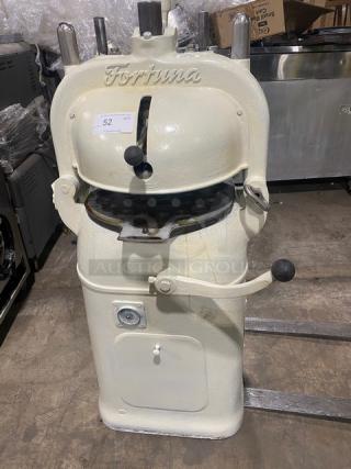Edmund Schroder Commercial Electric Powered Floor Model Semi-Automatic Dough Divider/Rounder Machine! With Rounding Plate! Model: Fortuna! 208V! - Item #1216474