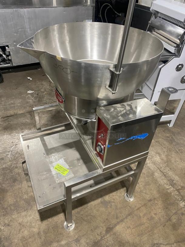 Solaris ECTRS16 stainless steel 16 gal. tilting skillet, electric, manual tilt, equipment stand, model ECTRS-16, 208V, 3-phase.