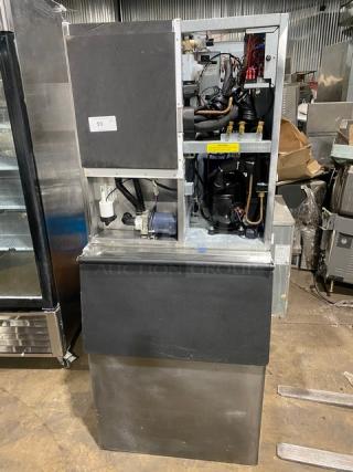 Hoshizaki commercial ice maker combo, model KM-901MRJ/B-500PF, stainless steel, remote-cooled, Energy Star certified.