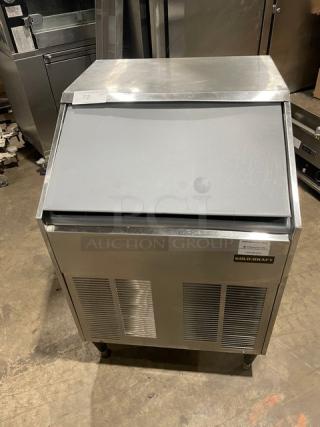 Kold-Draft Commercial Stainless Steel Electric Powered Air-Cooled Undercounter Large-Cube Style Ice Making Machine/Bin Combo! Model: SC201AC! 115V! On Legs! - Item #1217223