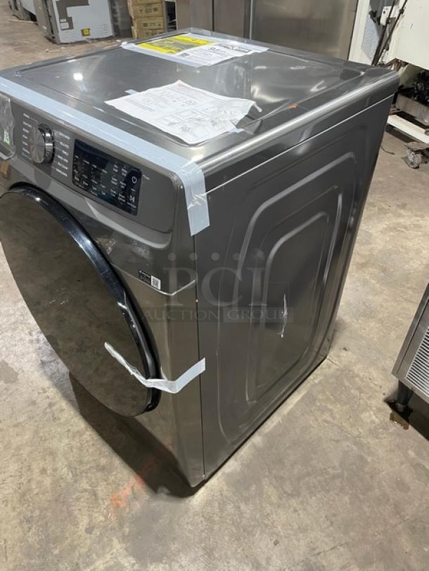 Samsung 2025 gray front-load washer WF45B6300AP, electric, smart, SuperSpeed Steam, scratch-n-dent, new, ADA compliant.