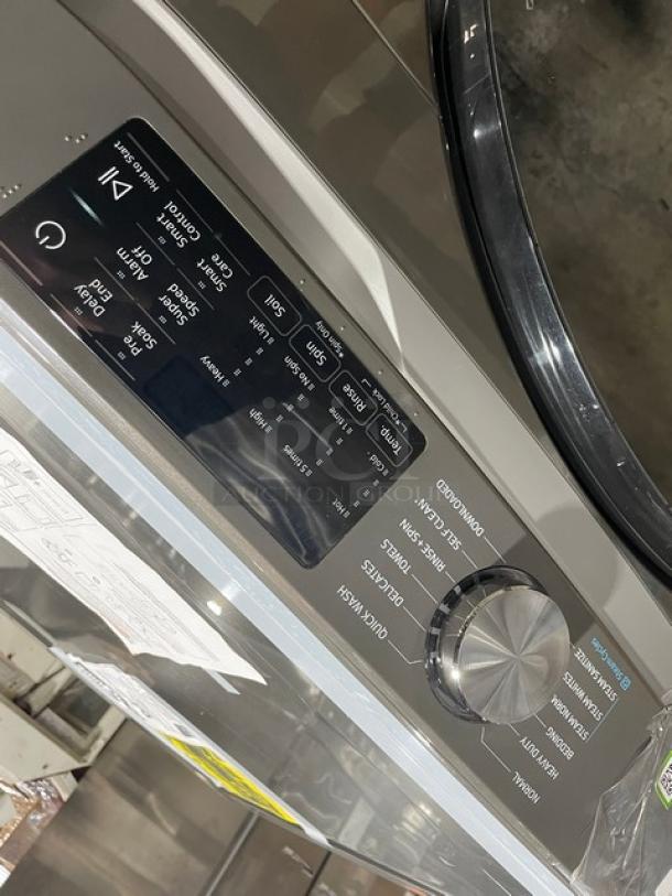 Samsung WF45B6300AP washer with SuperSpeed Steam, front-load, scratch-n-dent, commercial gray, ADA compliant, model 2025.