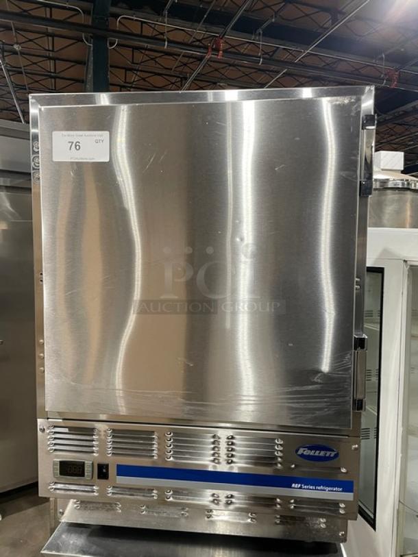 Follett REF Series commercial stainless steel single door undercounter medical-grade refrigerator, Model REF5.
