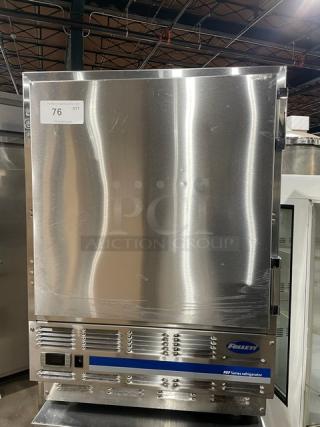 Follett REF Series Commercial Stainless Steel Solid Single Door Undercounter Medical-Grade Refrigerator! With Poly Coated Wired Rack! Model: REF5 SN: E14004-27113! 115V 1 Phase! - Item #1217227