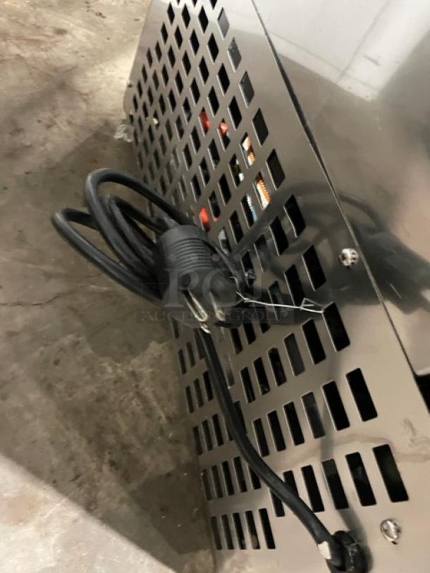 Follett REF5 commercial stainless steel undercounter refrigerator. Features poly-coated wire rack, 115V, 1 Phase.